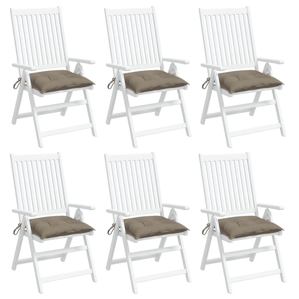 Almofadões móveis paletes 6 pcs tecido oxford cinza-acastanhado