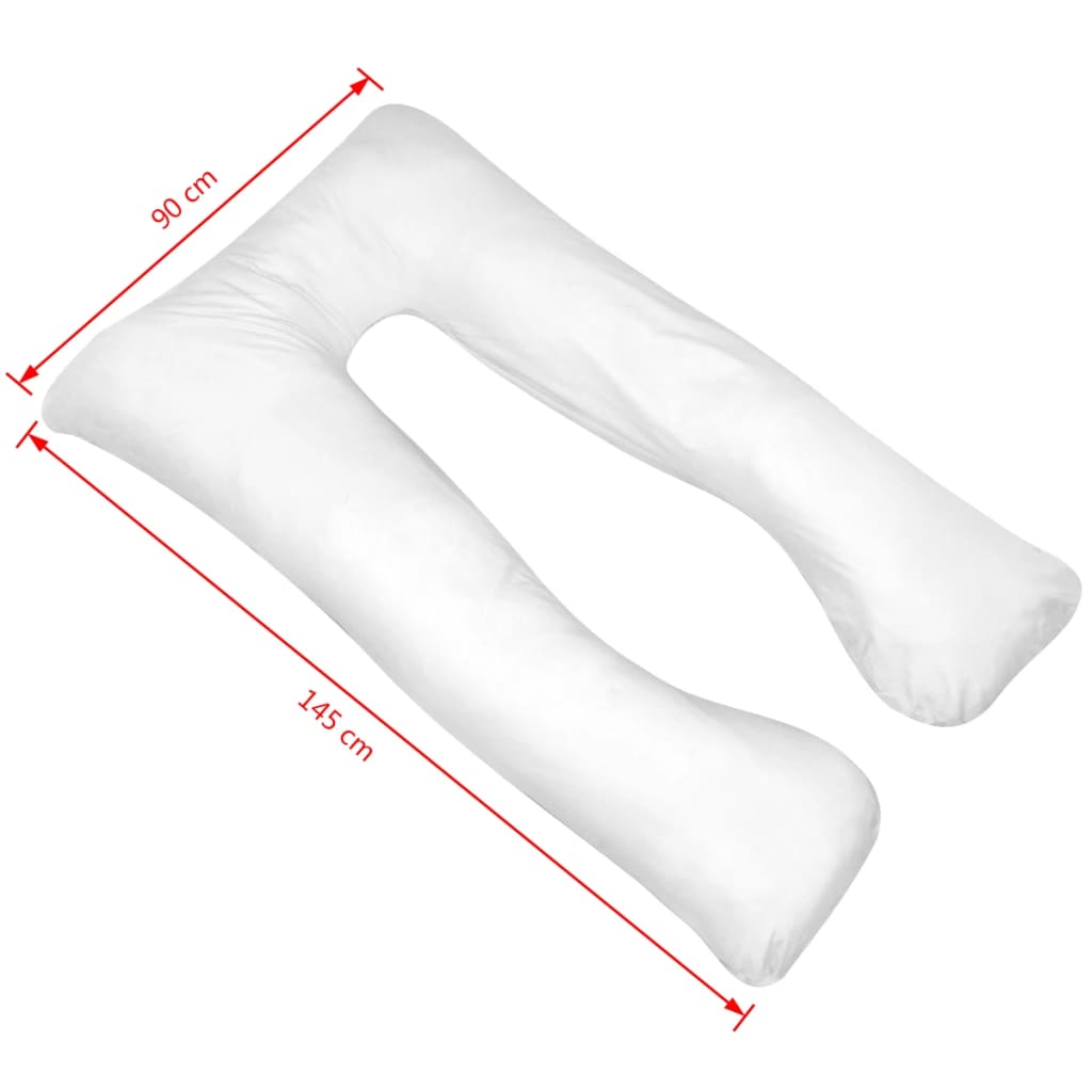Almofada de gravidez 90x145 cm branco