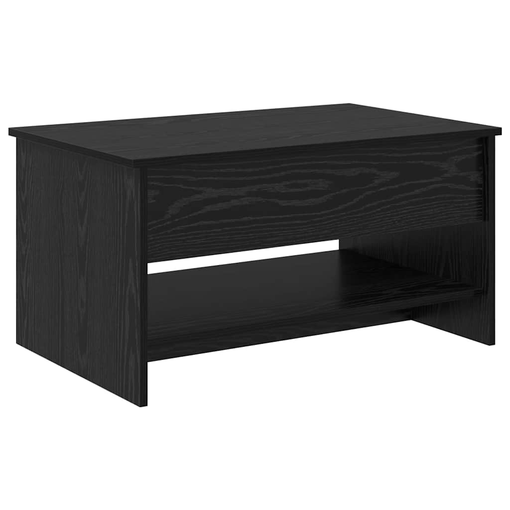 Mesa de centro carvalho preto 80 x 50,5 x 41,5 cm