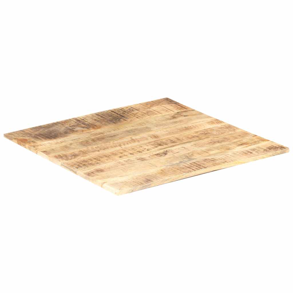 Tampo de mesa madeira de mangueira maciça 15-16 mm 80x80 cm