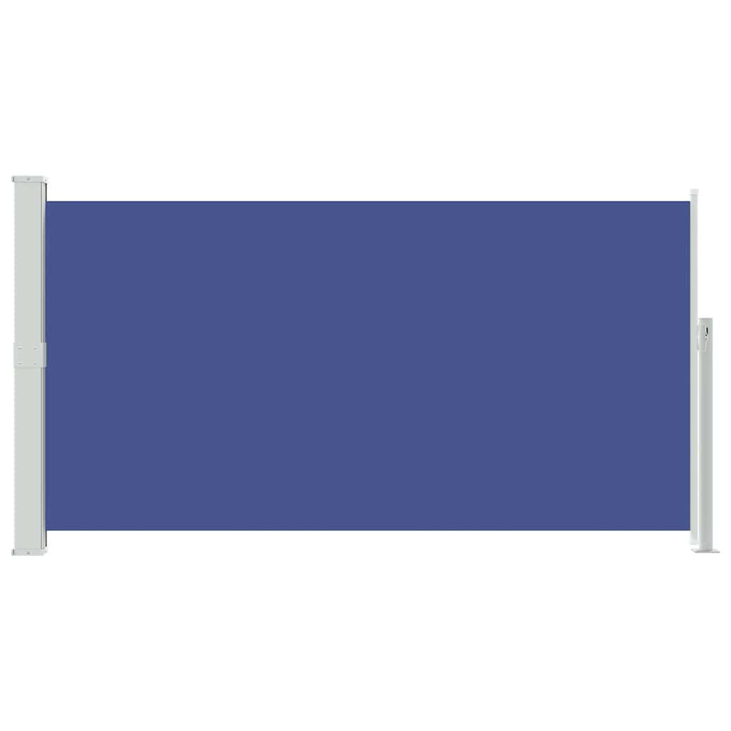 Toldo lateral para pátio/terraço 160 x 300 cm azul