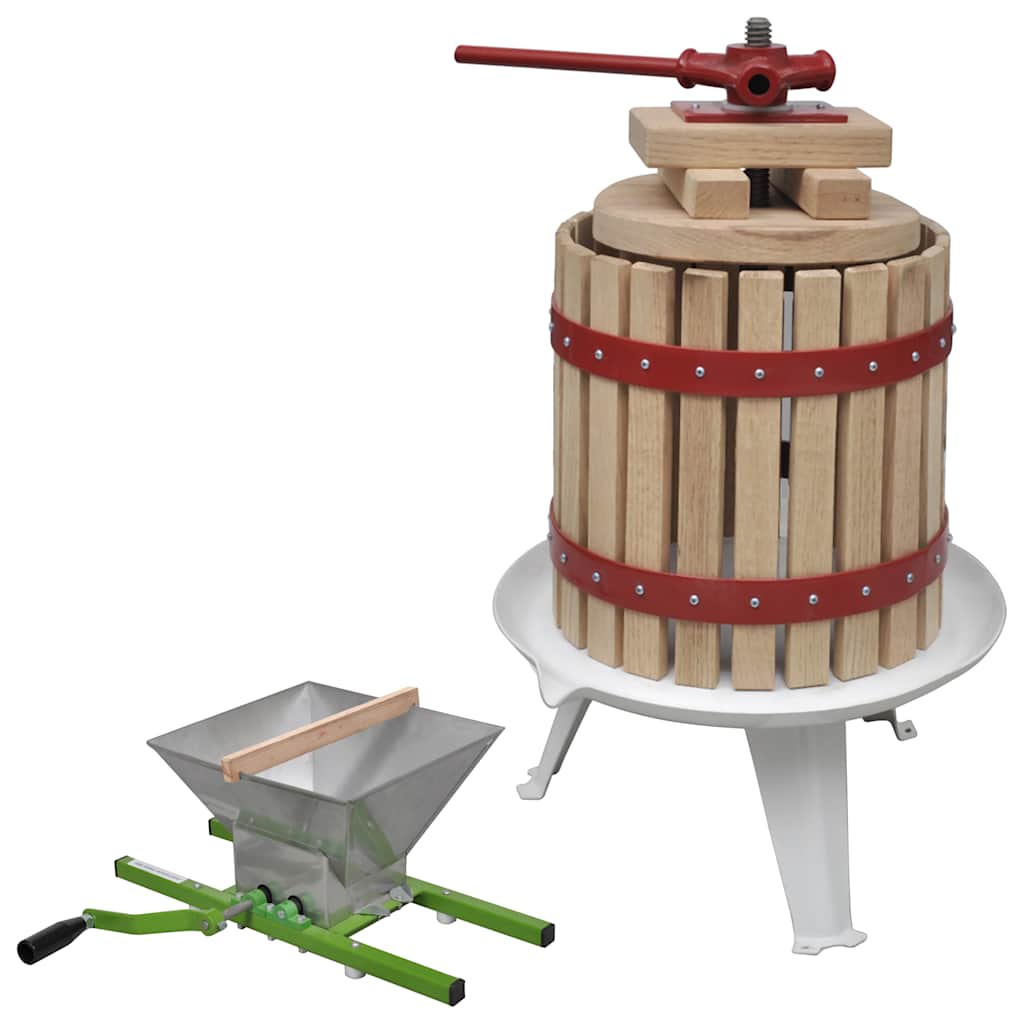 2 Pcs conjunto de prensa e triturador de fruta e vinho
