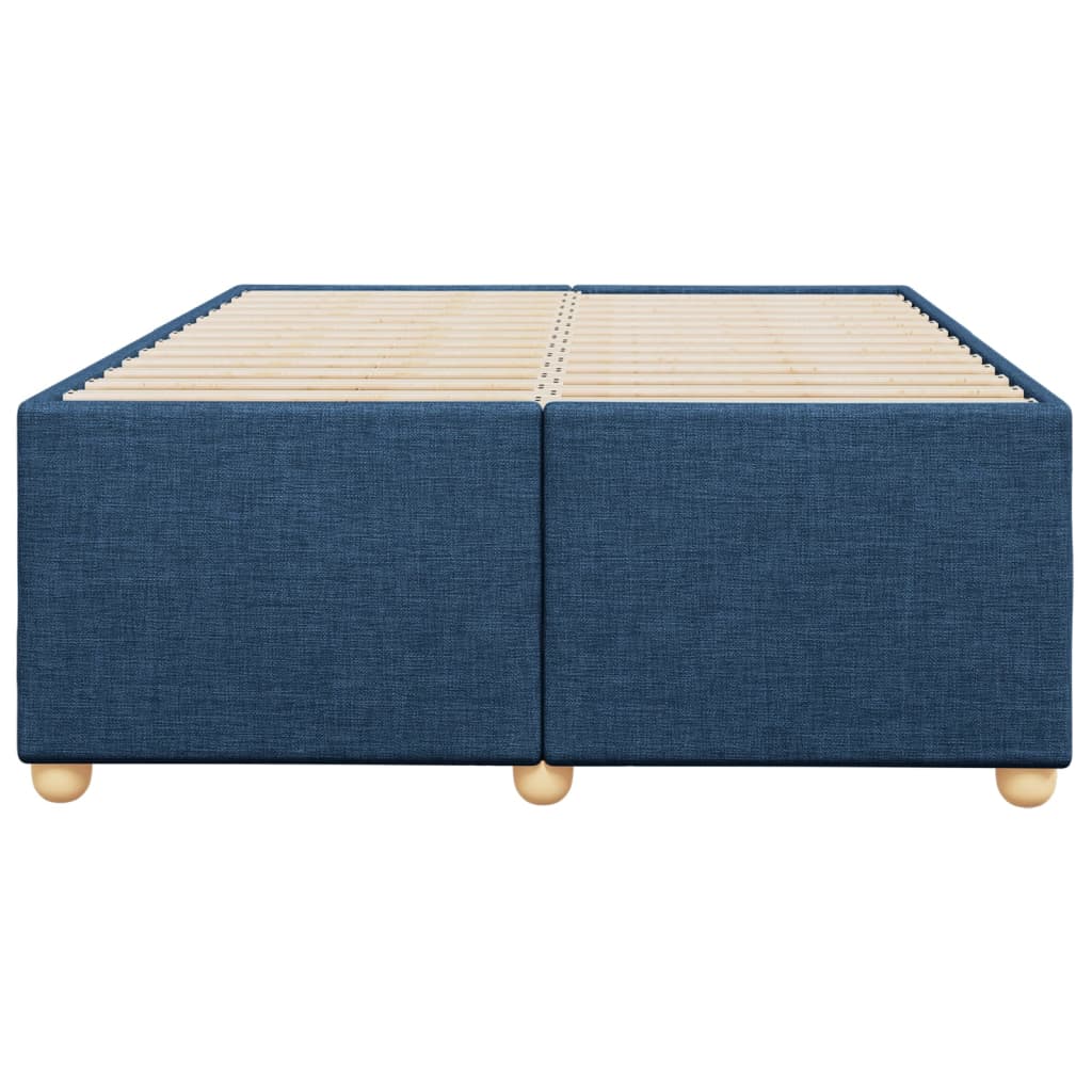 Estrutura de cama sem colchão 120x200 cm tecido azul
