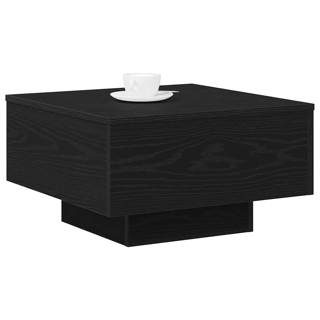 Mesa de centro carvalho preto 55 x 55 x 31 cm