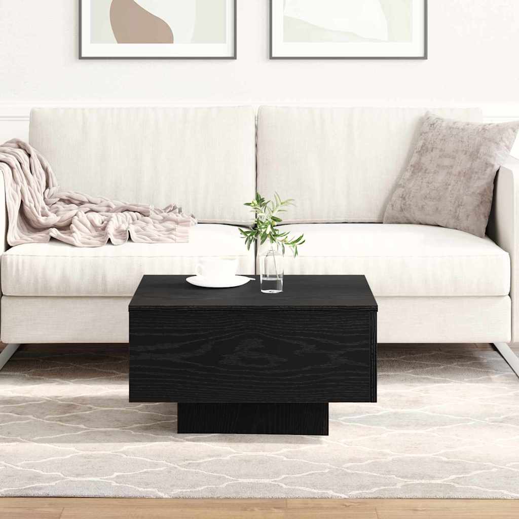 Mesa de centro carvalho preto 55 x 55 x 31 cm