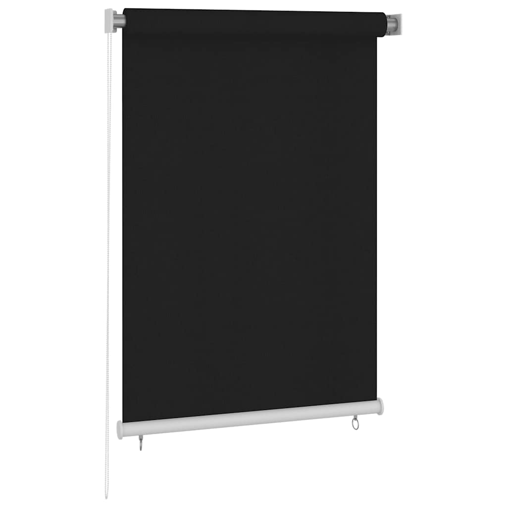 Estore de rolo para exterior 105 (l) x 140 (a) cm preto