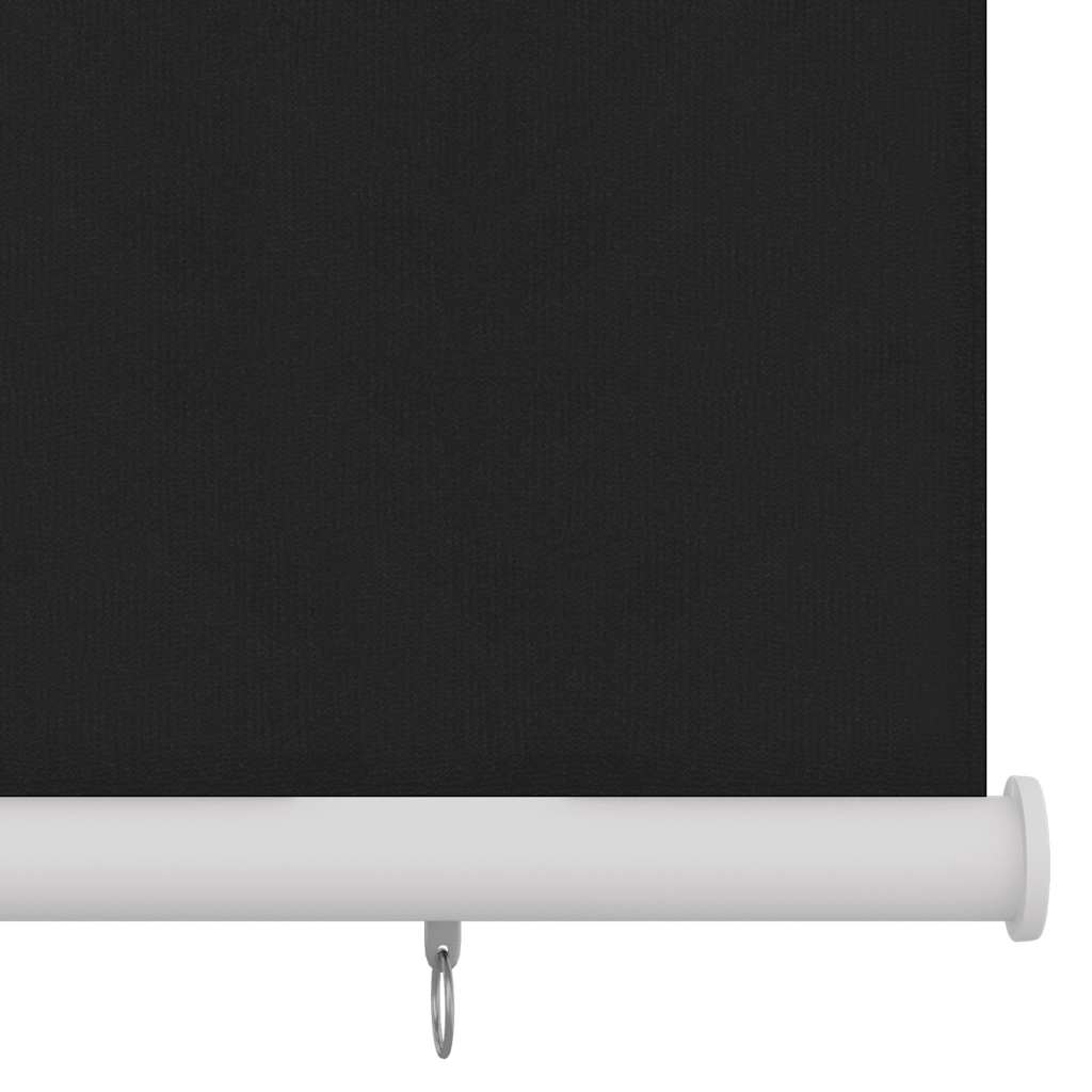 Estore de rolo para exterior 105 (l) x 140 (a) cm preto