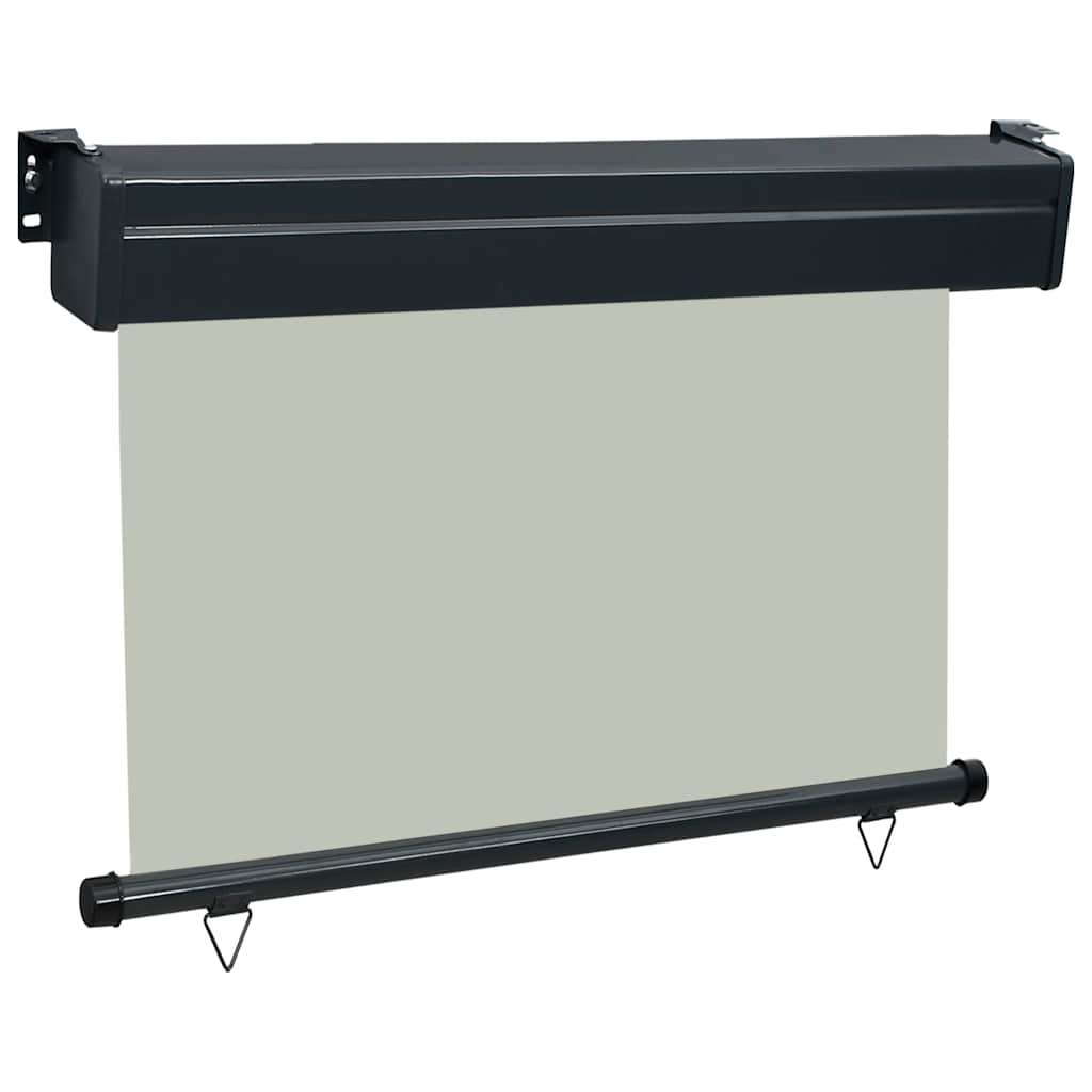 Toldo lateral para varanda 80x250 cm cinzento