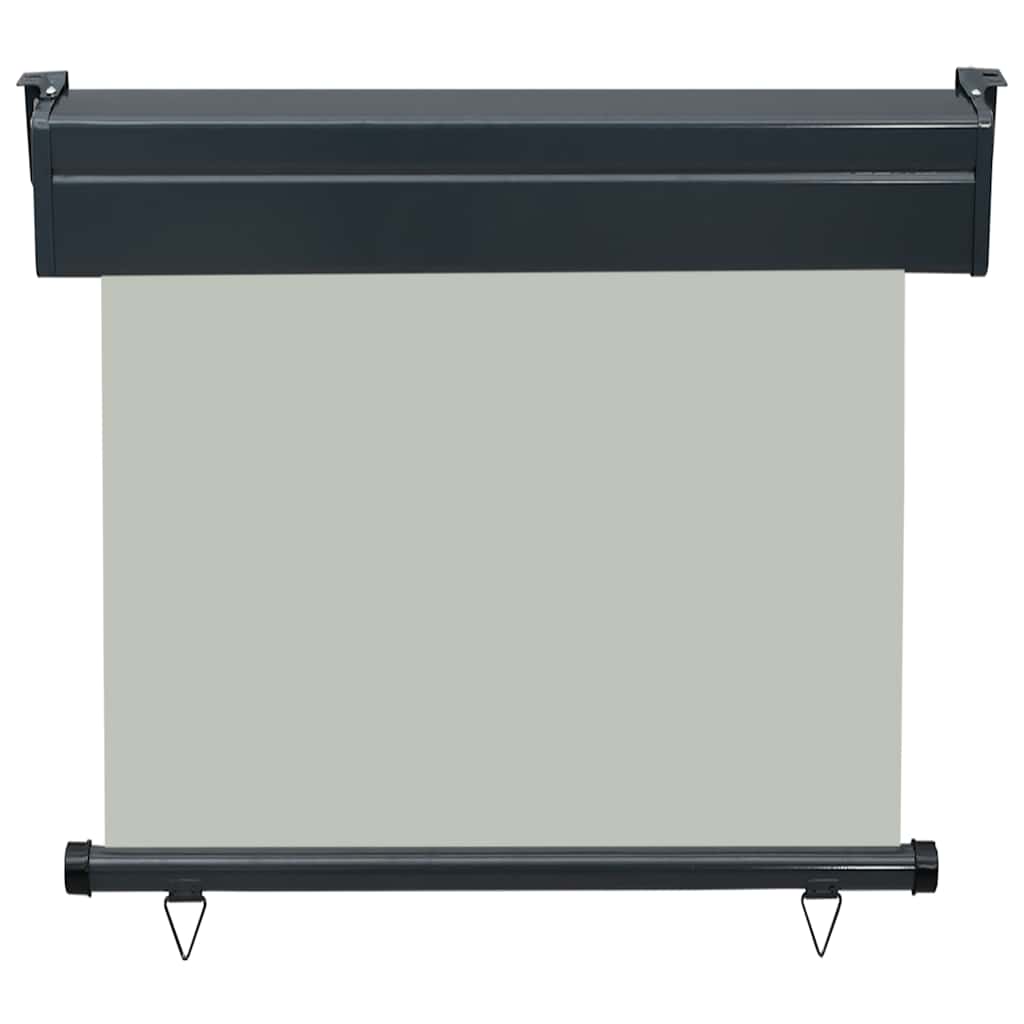 Toldo lateral para varanda 80x250 cm cinzento