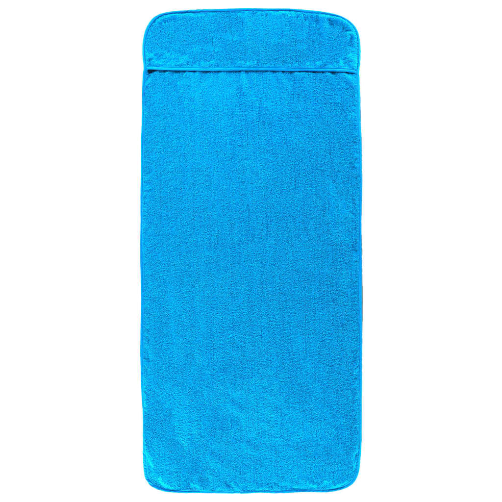 Toalhas de praia 6 pcs 60x135 cm tecido 400 gsm turquesa