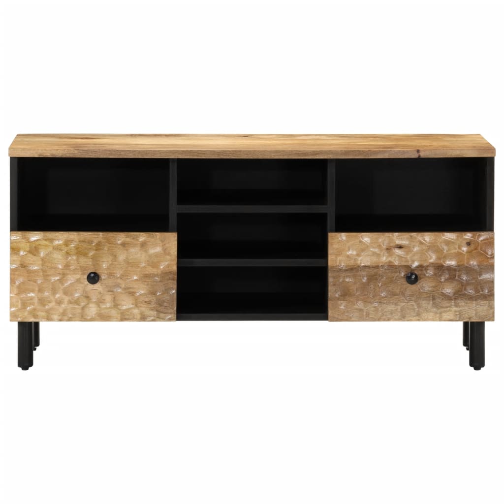 Móvel de TV 100x33x46 cm madeira de mangueira maciça