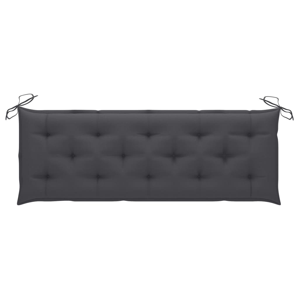 Banco de jardim empilhável c/ almofadão 159 cm teca maciça