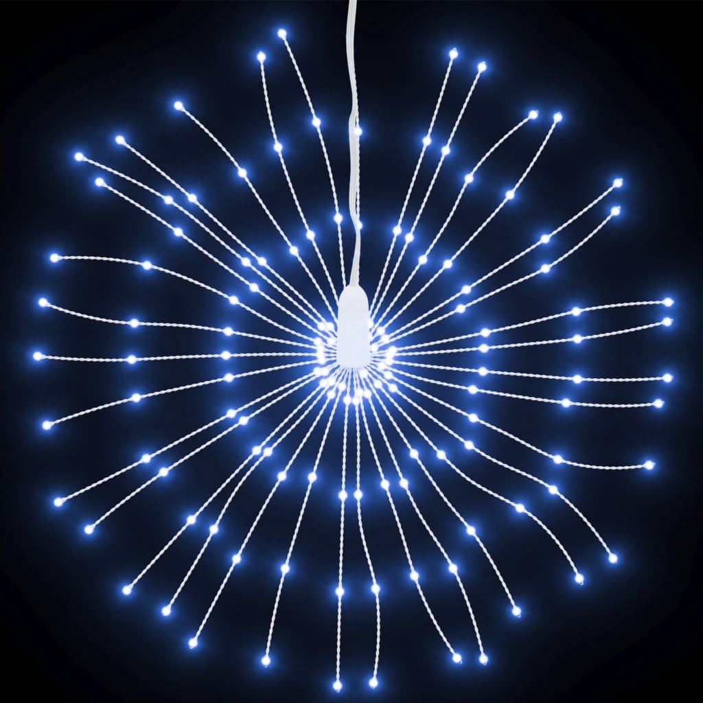 Iluminações estrelares natal 140 leds 8 pcs 17 cm branco frio