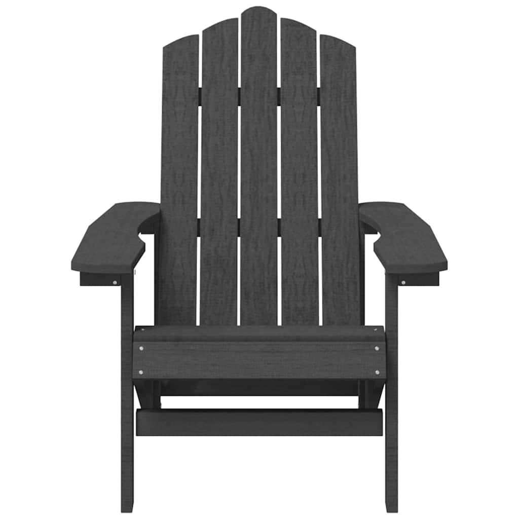 Cadeiras de jardim adirondack 2 pcs pead antracite