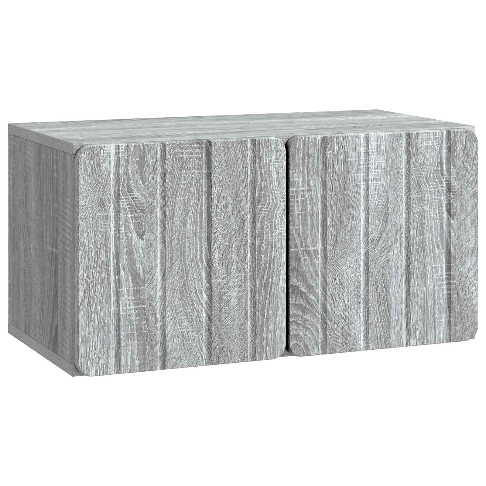 Gabinete de TV de parede 59,5 x 31 x 30 cm sonoma cinzento