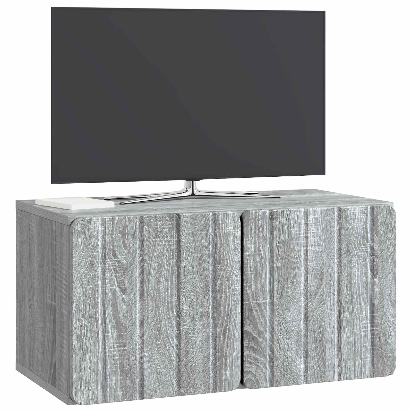 Gabinete de TV de parede 59,5 x 31 x 30 cm sonoma cinzento