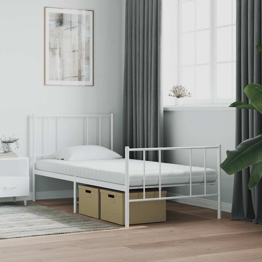 Colchão de espuma 100x220 cm 7 zonas dureza 20 ild branco