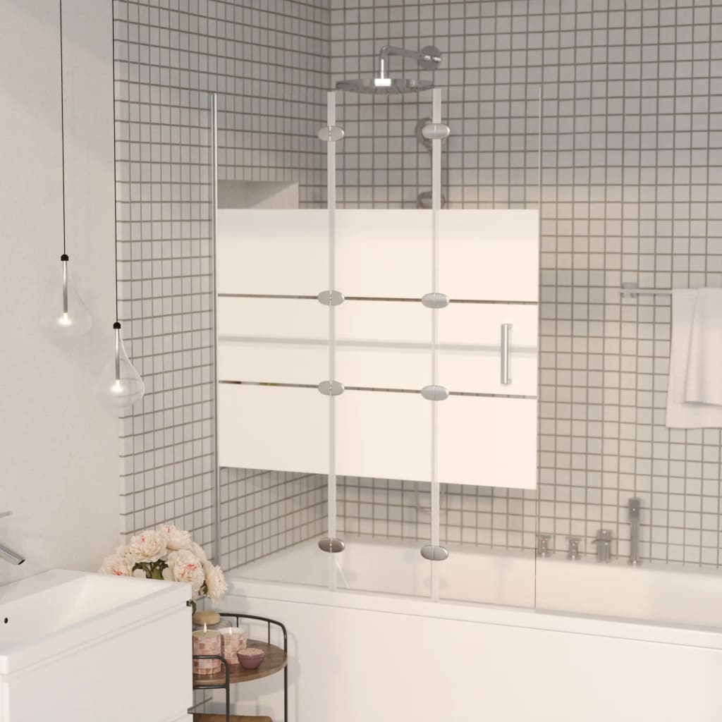 Divisória de chuveiro dobrável esg 100x140 cm branco
