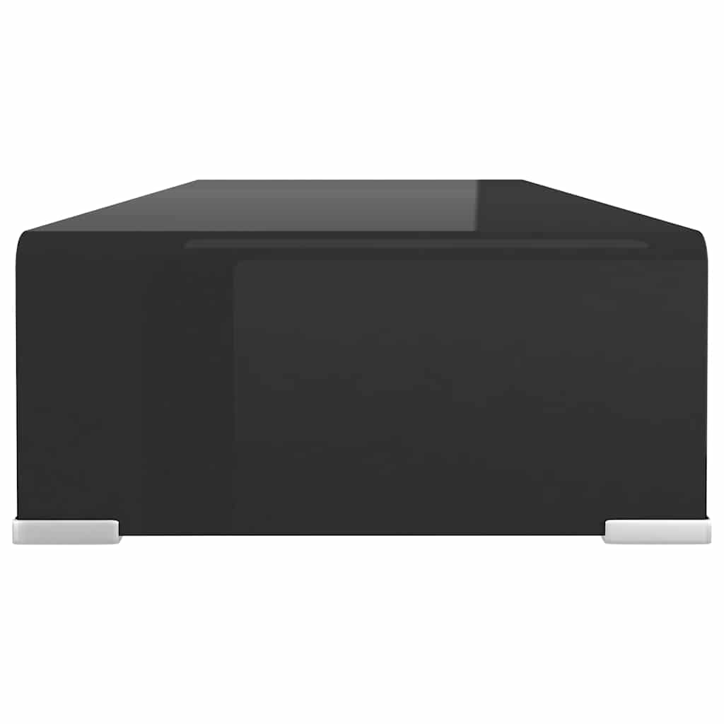 Suporte de TV/monitores em vidro preto 70x30x13 cm