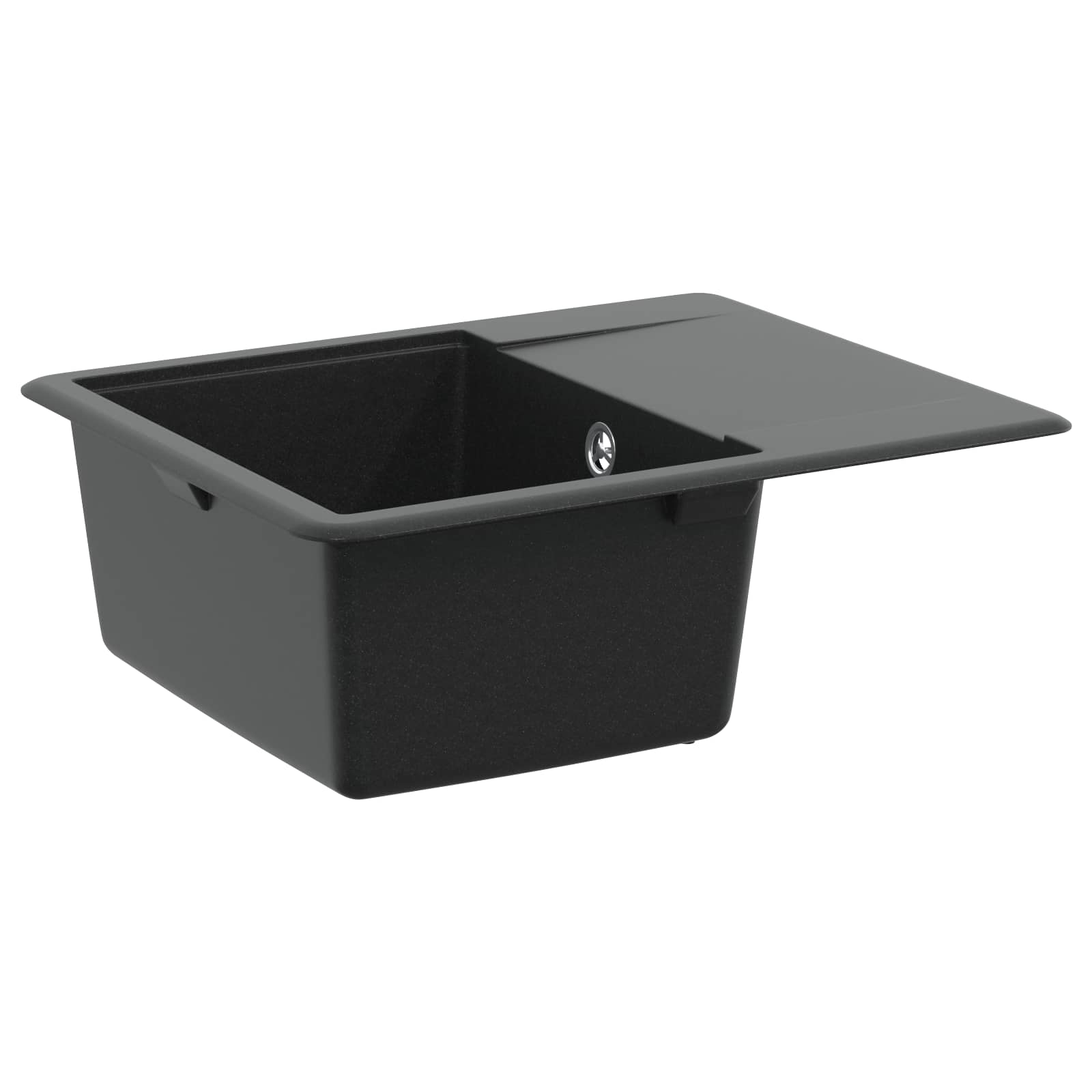 Pia preto 560 x 460 mm 80% quartzo e 20% resina