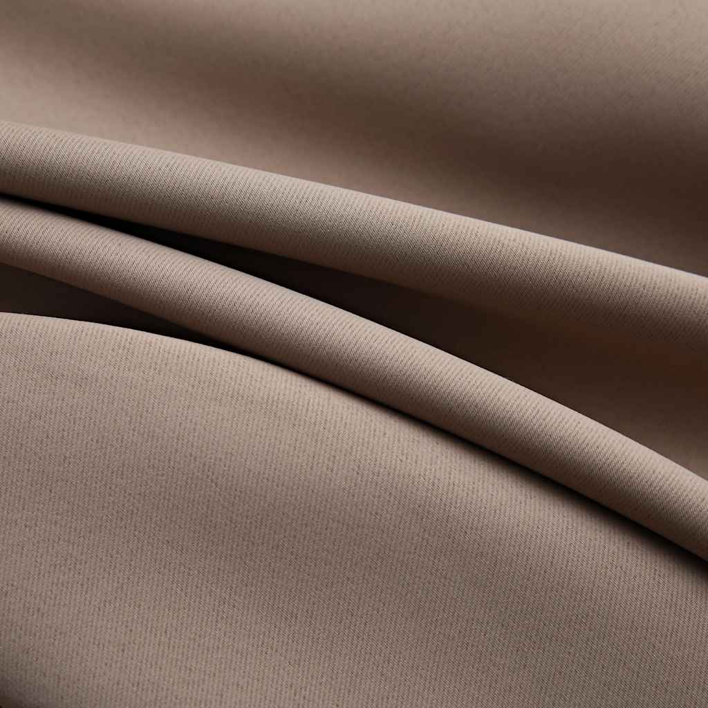 Cortinas opacas c/ argolas 2 pcs 140x245 cm cinza-acastanhado