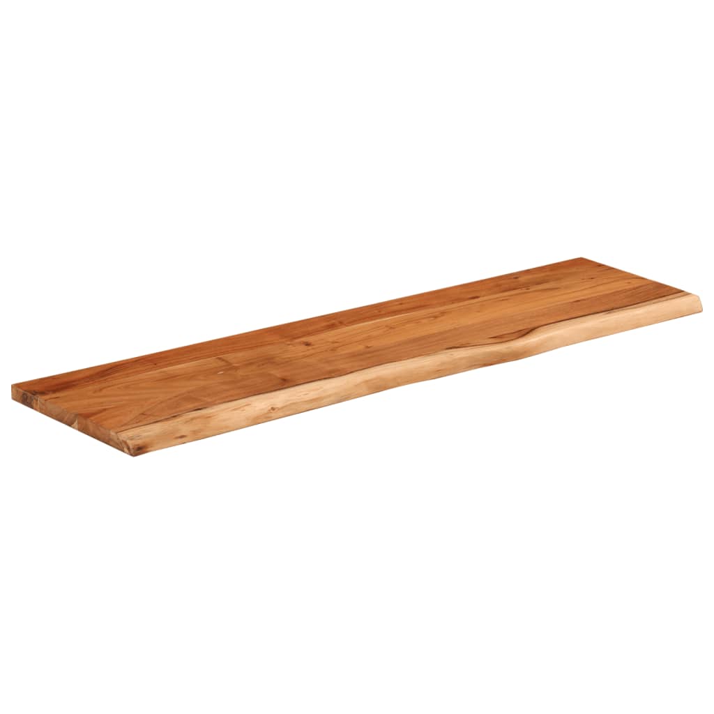 Prateleira de parede retangular 100x30x2,5 cm acácia maciça