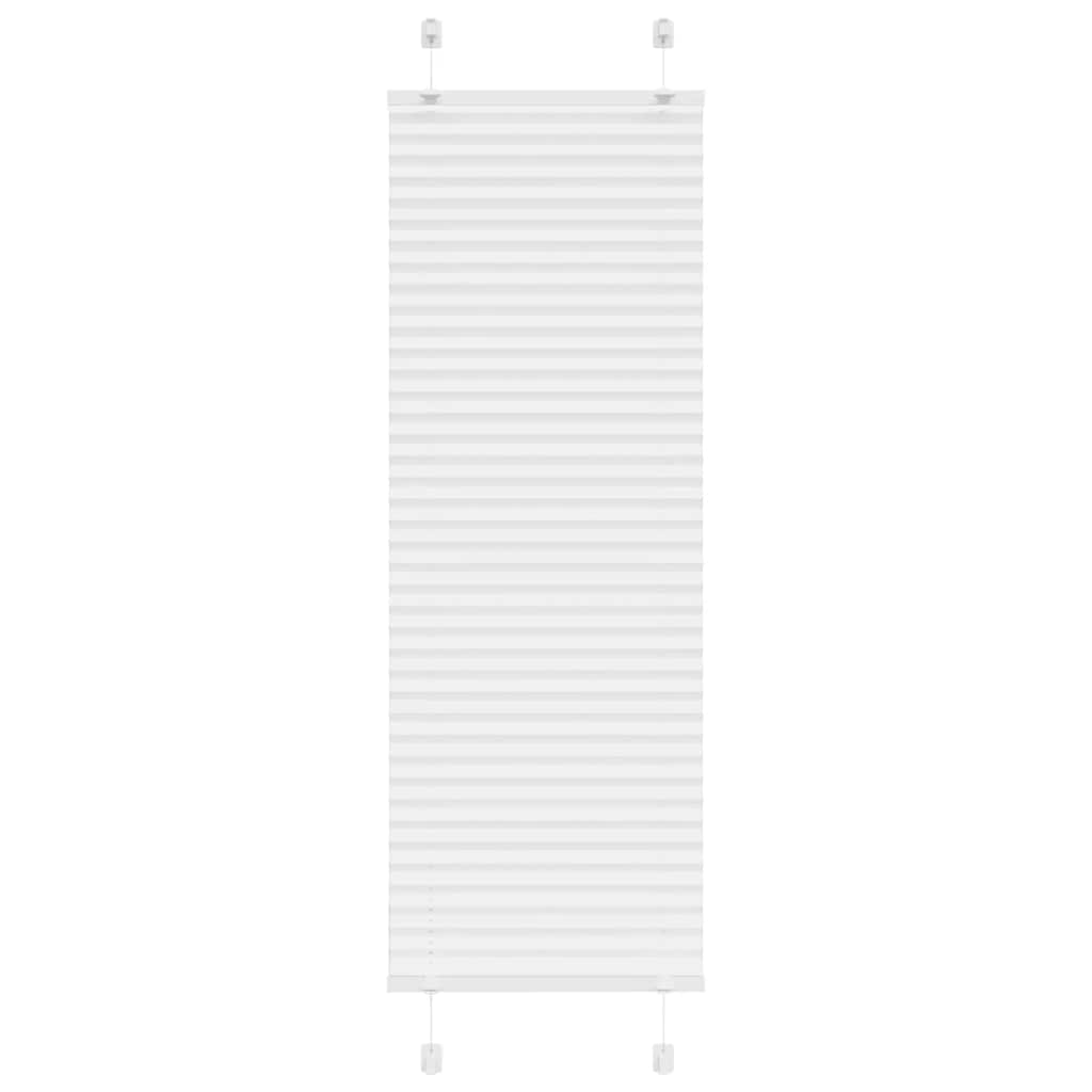 Branco plissada cega 50x150 cm largura tecido 49,4 cm poliéster