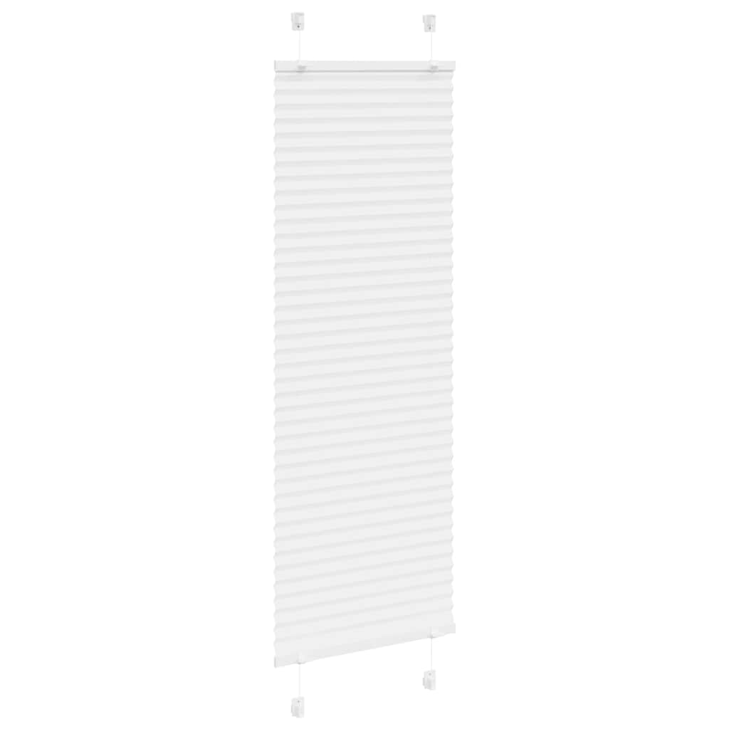Branco plissada cega 50x150 cm largura tecido 49,4 cm poliéster