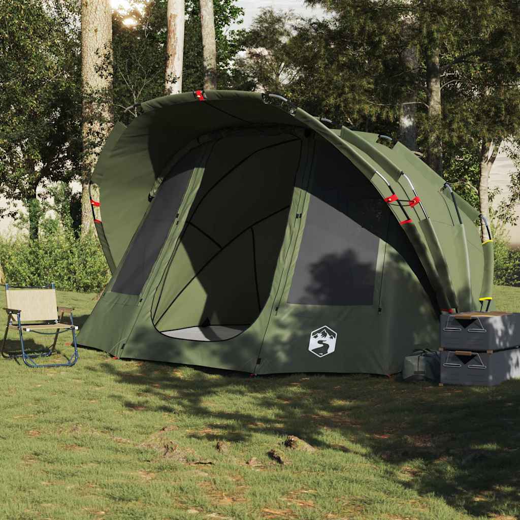 Tenda de pesca para 5 pessoas impermeável verde azeitona