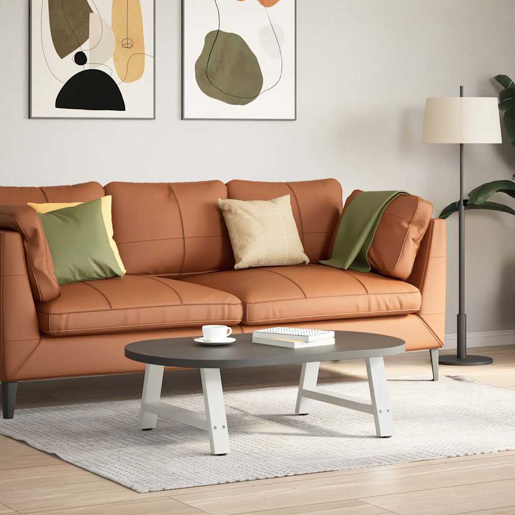 Pés para mesa de centro em formato a, 2 peças, branco, 70x (30-31) cm, aço
