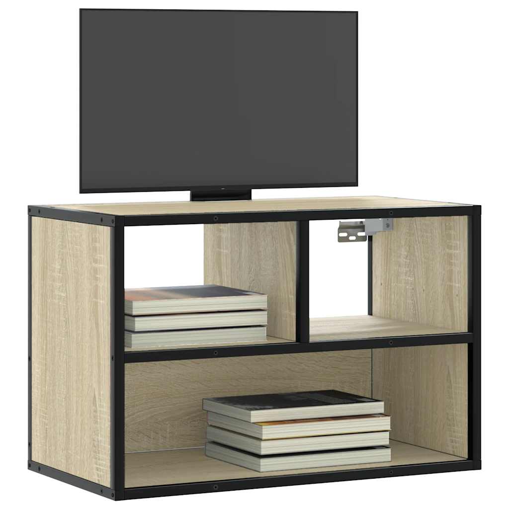 Móvel p/ TV 60x31x39,5 cm deriv. madeira/metal carvalho sonoma
