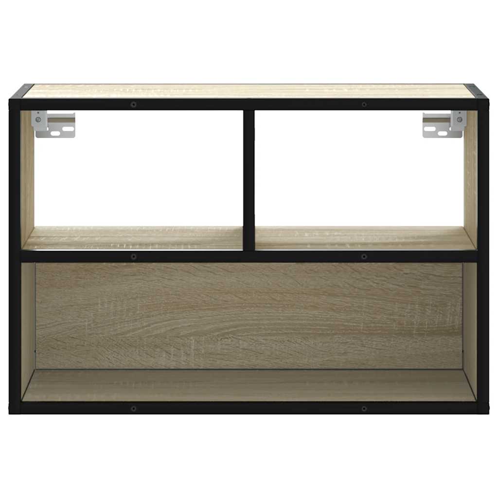 Móvel p/ TV 60x31x39,5 cm deriv. madeira/metal carvalho sonoma