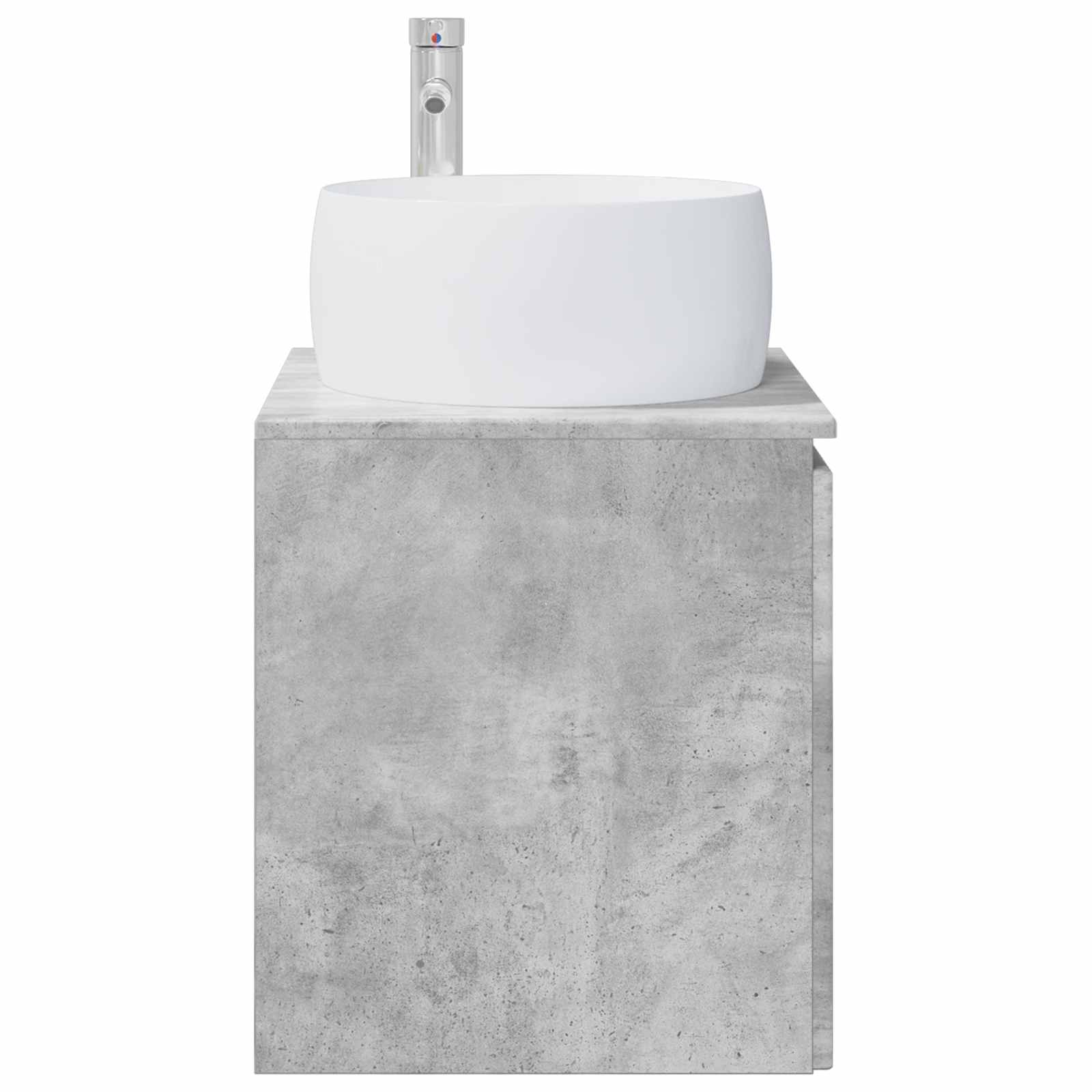Vaidade com pia suspensa cinzento cimento 49,5 x 44,5 x 66 cm