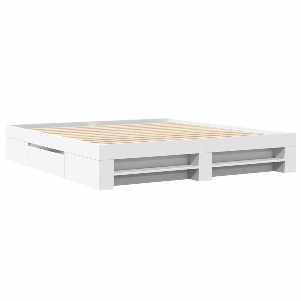 Estrutura de cama sem colchão 180x200 cm branco