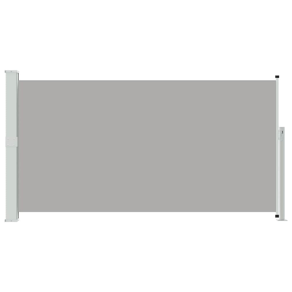 Toldo lateral retrátil para pátio 170x300 cm cinzento