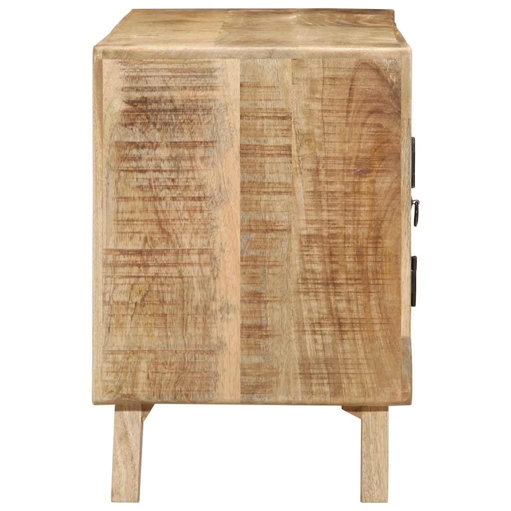 Móvel de TV 105x46x32 cm madeira de mangueira áspera maciça