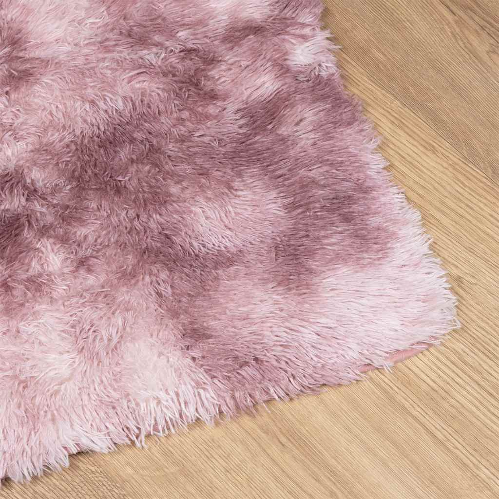 Tapete shaggy de pelo alto navarra 60x100 cm rosa empoeirado