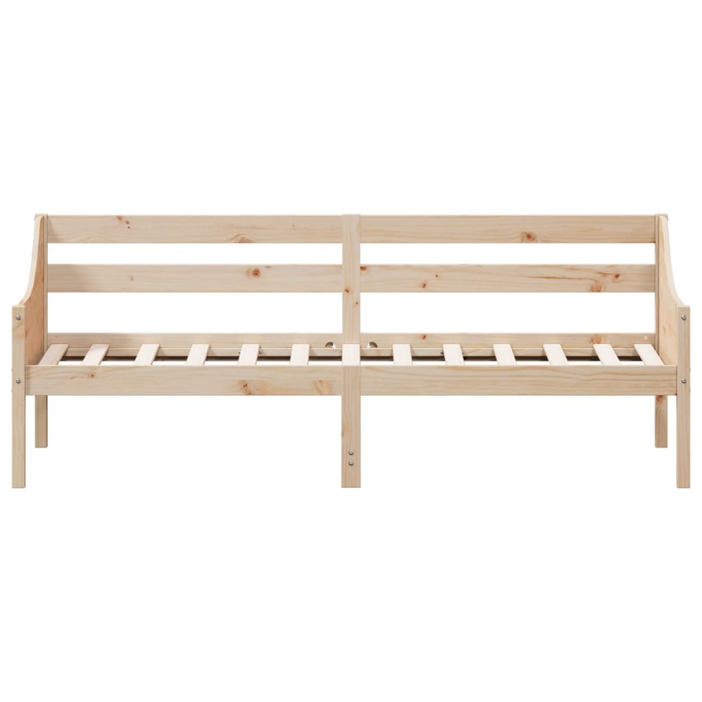 Sofá-cama sem colchão 90x200 cm madeira de pinho maciça