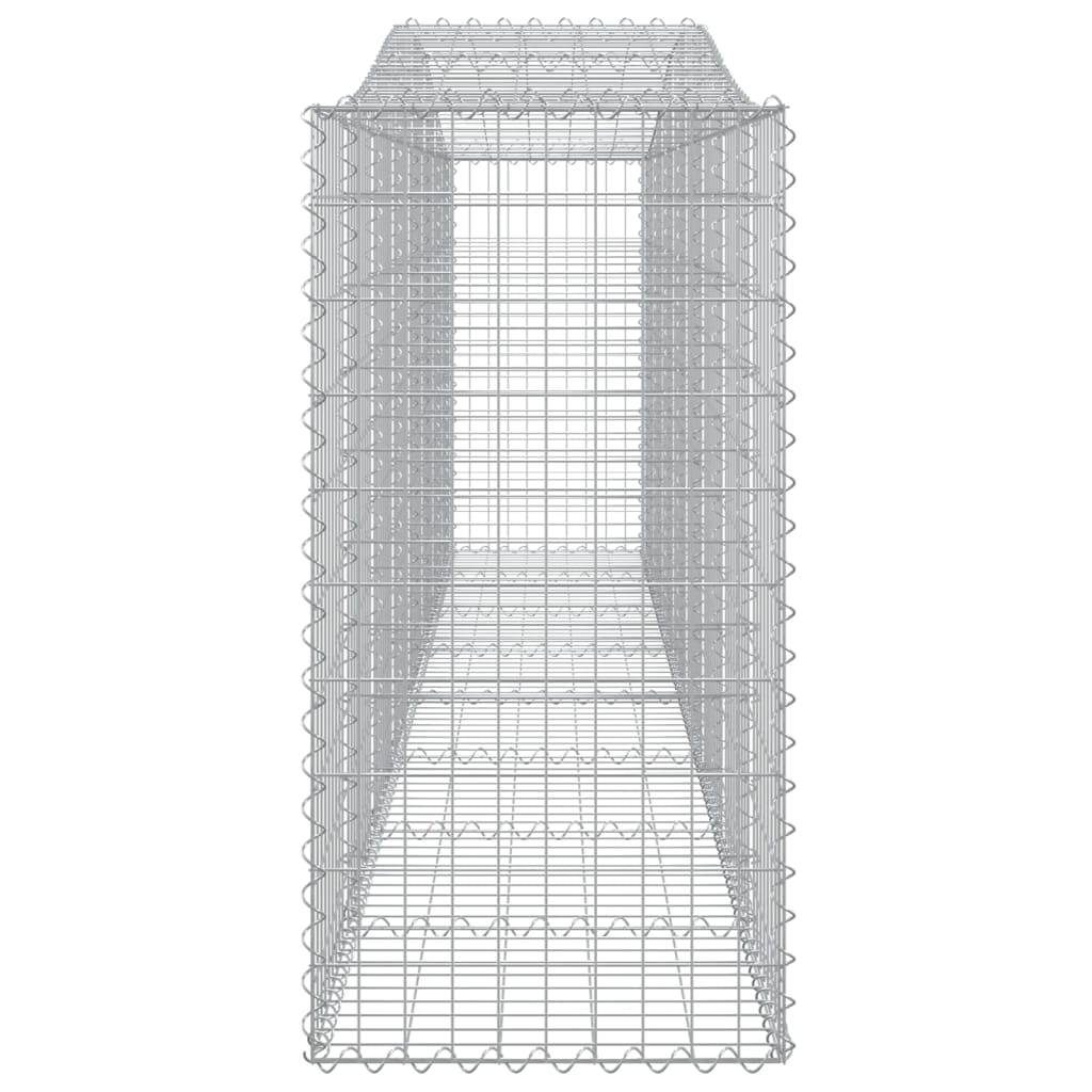 Cesto gabião arqueado 400x50x100/120 cm ferro galvanizado