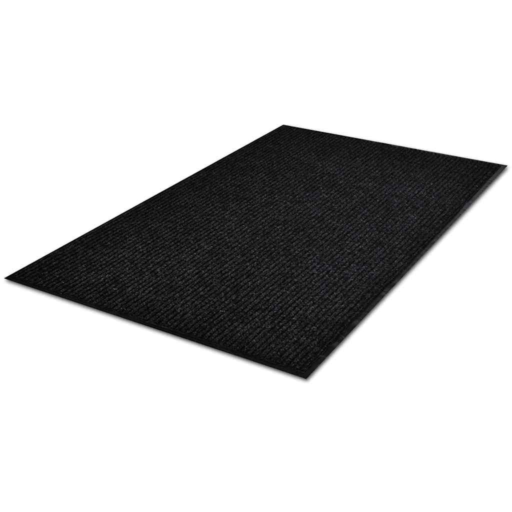 Tapete de porta preto 90 x 60 cm em PVC
