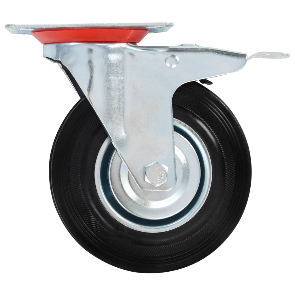 16 Pcs rodas giratórias 125 mm