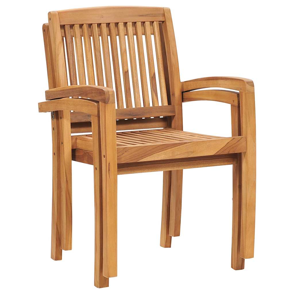 Cadeiras de jardim c/ almofadões vermelhos 2 pcs teca maciça