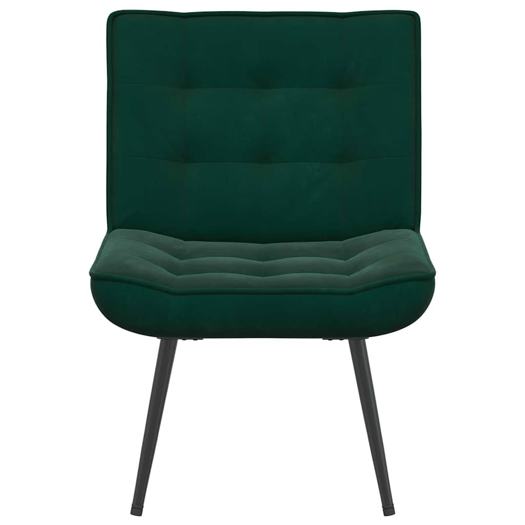 Cadeira de relaxamento 64x74x84 cm veludo verde-escuro