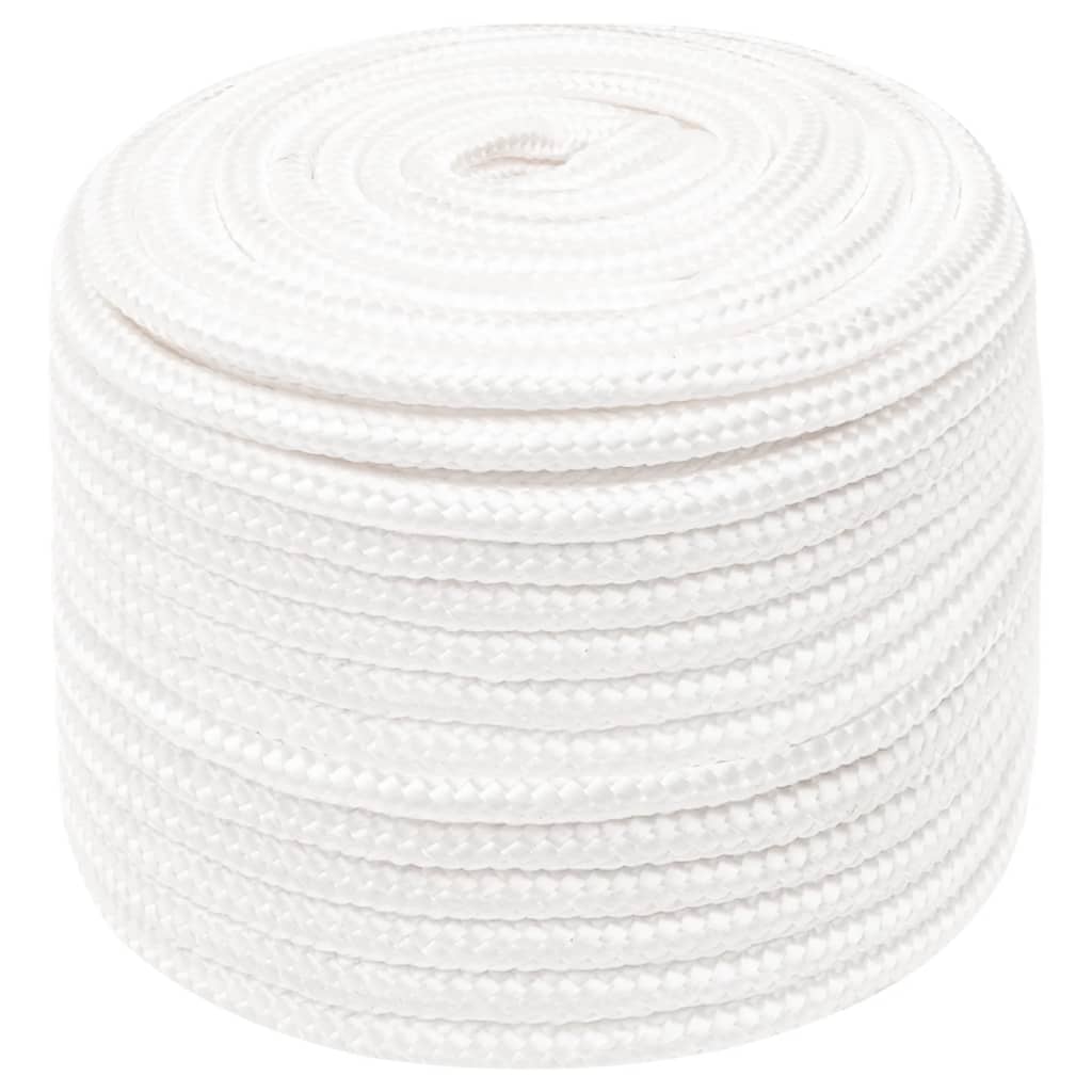 Corda de barco 12 mm 100 m polipropileno branco completo