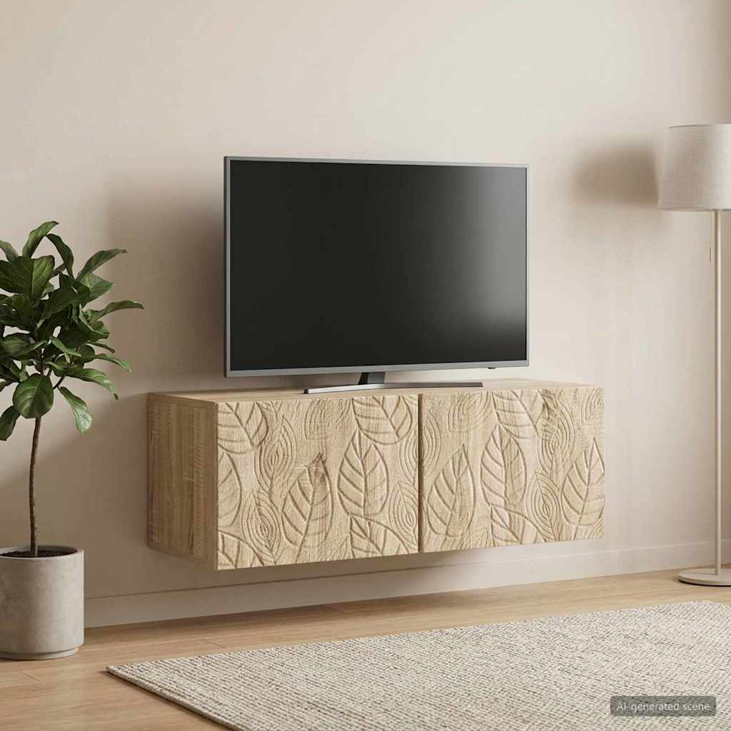 Gabinete de TV de parede 59,5 x 41 x 30 cm carvalho sonoma