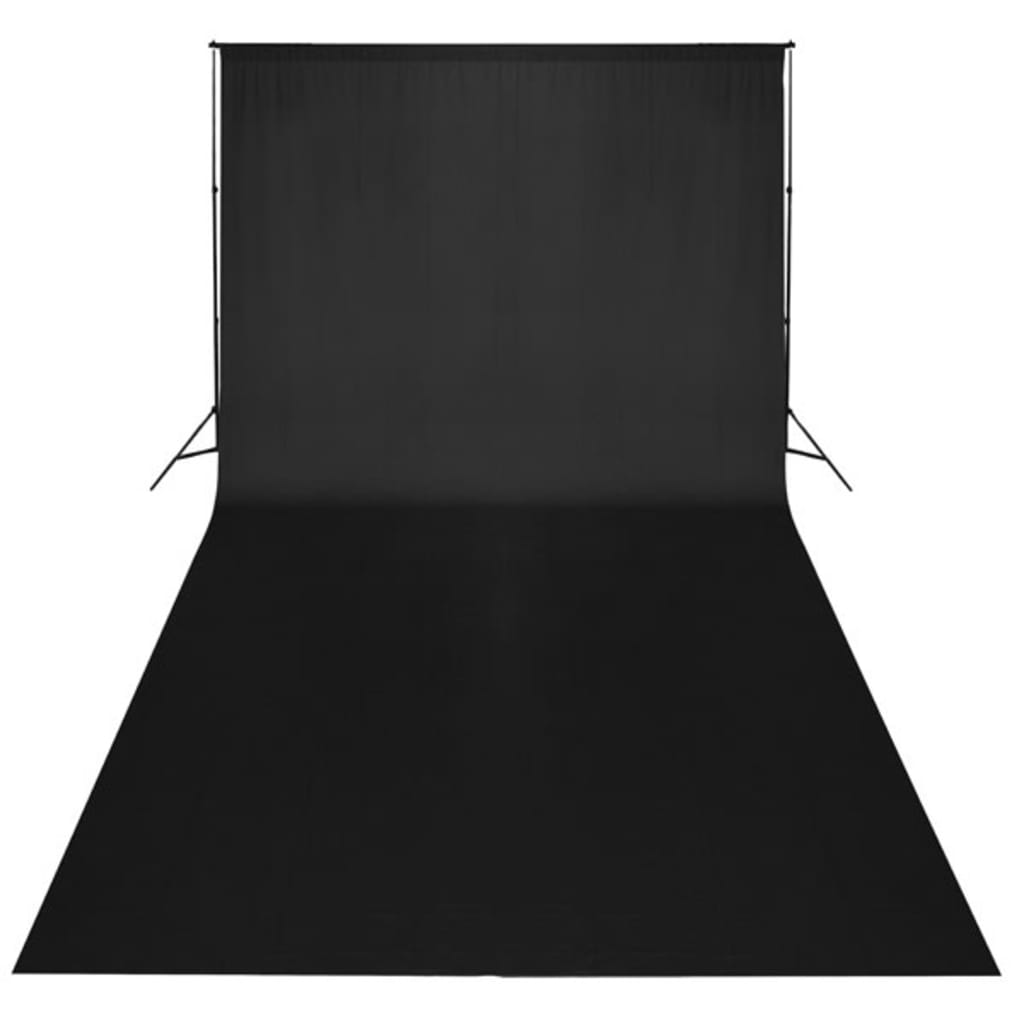 Fundo fotográfico s/ suporte algodão preto 600x300 cm