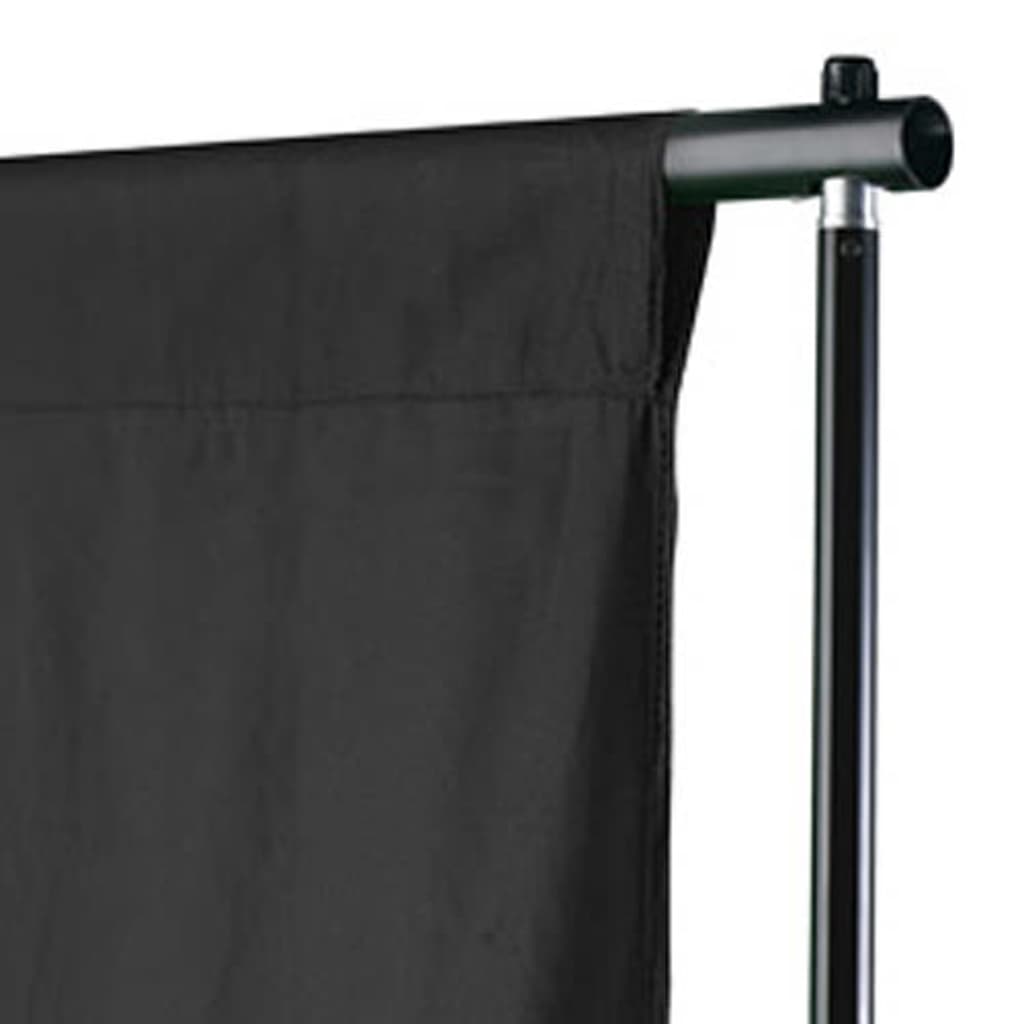 Fundo fotográfico s/ suporte algodão preto 600x300 cm