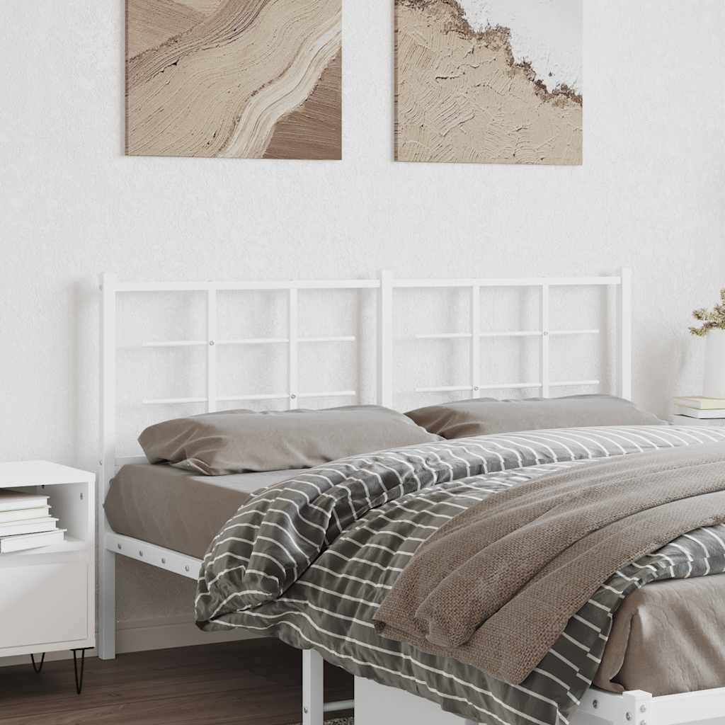 Cabeceira de substituição 160 cm metal branco