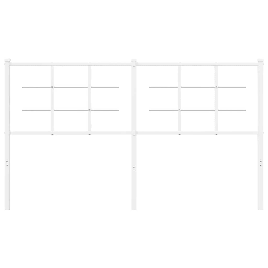 Cabeceira de substituição 160 cm metal branco
