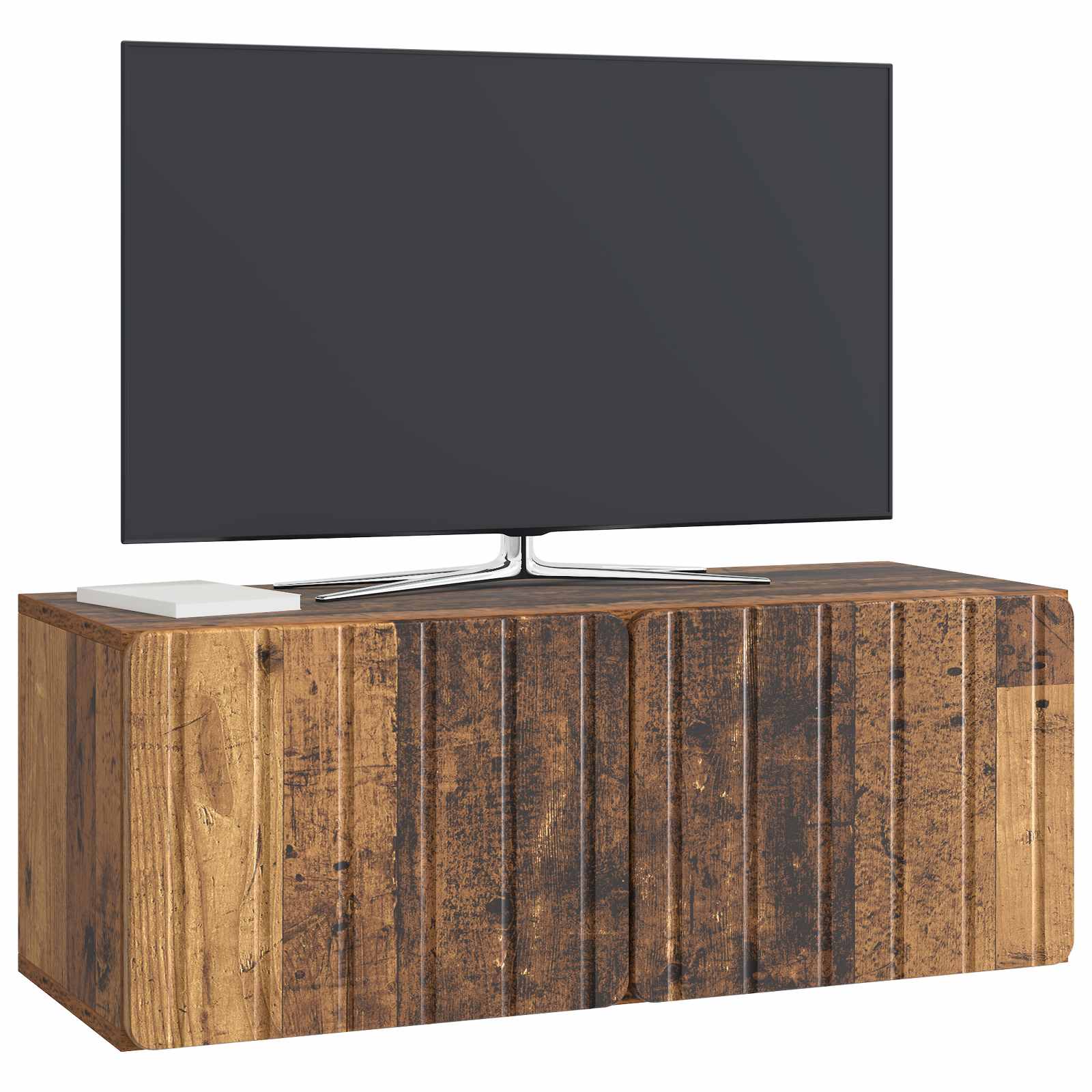 Gabinete de TV de parede 78,5 x 31 x 30 cm madeira antiga
